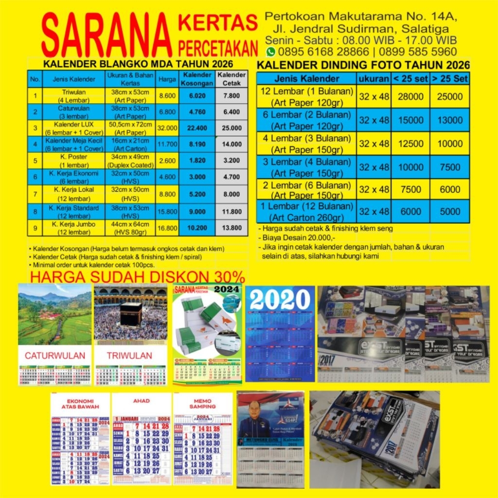 

Cetak Kalender Blangko 2026