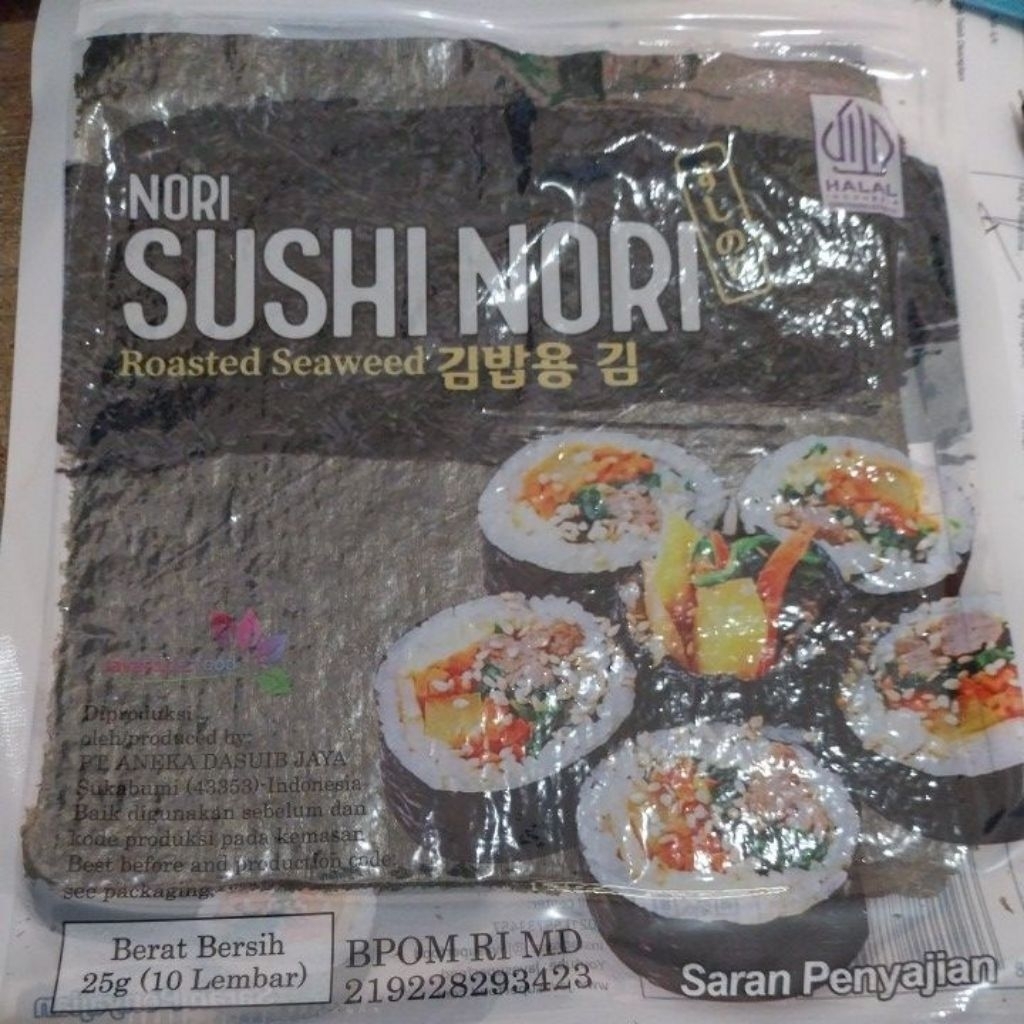 

sushi nori 100g isi 10lembar