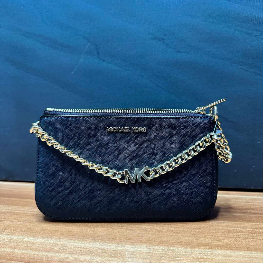 MK Jet set small chain pouchette no pricetag black