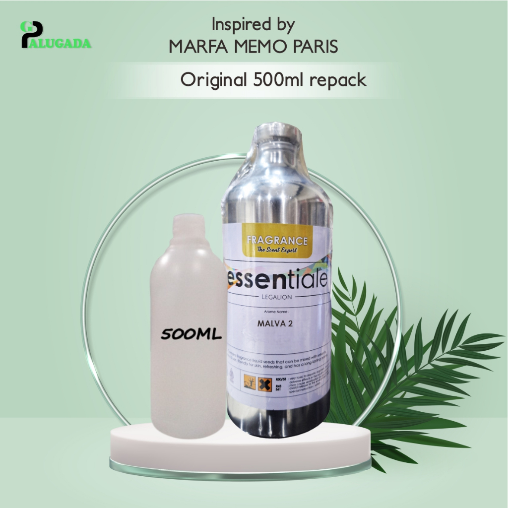 bibit parfum murni MALVA 2 | MARPA MEMO PARIS | ESSENTIALE 500ML REPACK
