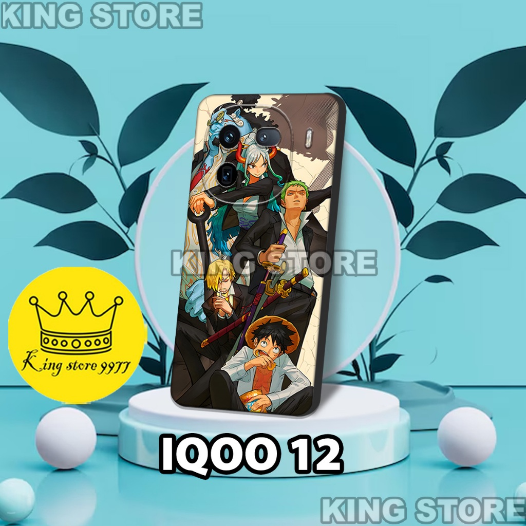 (KS1) Softcase karet untuk hp IQOO 12/Motif Anime/casing IQOO 12/case IQOO 12 2025/silikon IQOO 12/C