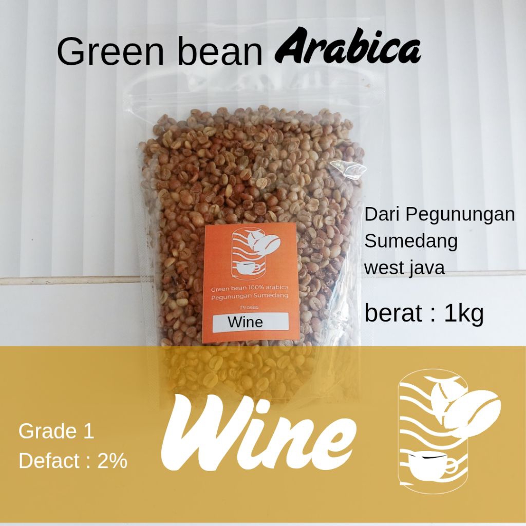 

green bean kopi Wine arabica