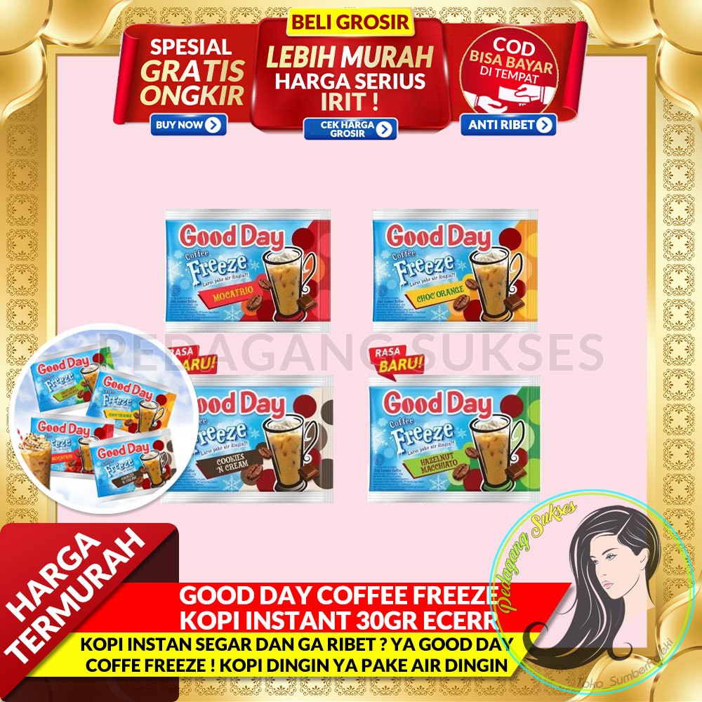

GOOD DAY COFFEE FREEZE 30GR ECERR - Good day kopi instant