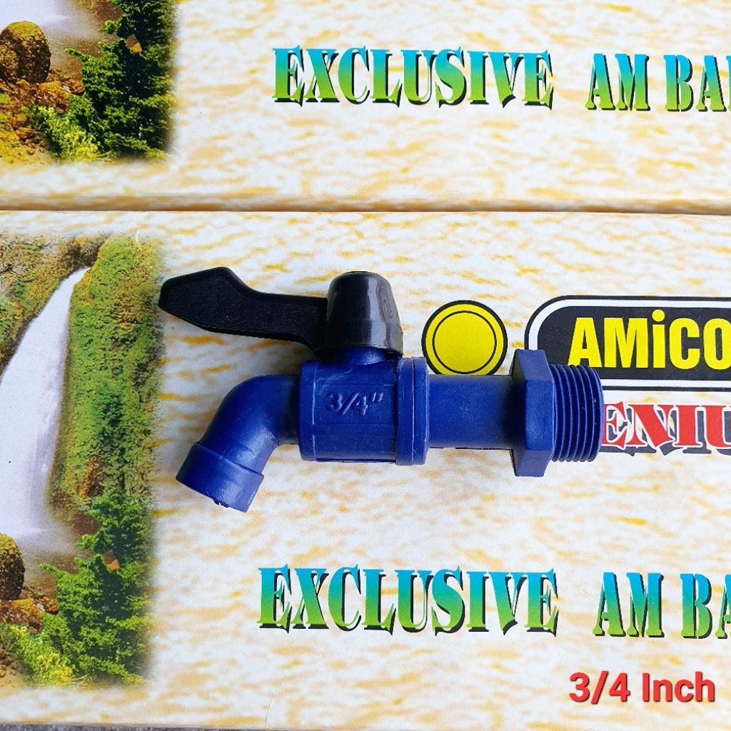 AMICO JUMBO Kran Keran Air PVC Plastik Amico JUMBO BODI BESAR 3/4 Inch