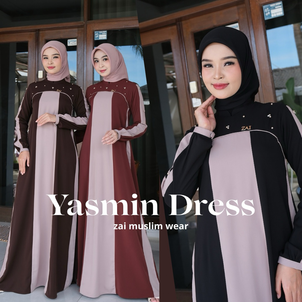 Yasmin Dress Original By Zai Muslim Wear