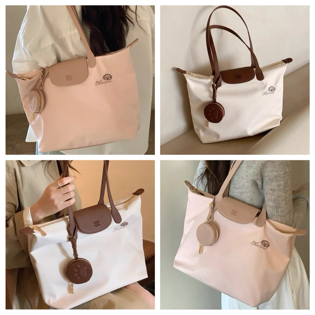 tas tote chio nylon bag shoulder wanita