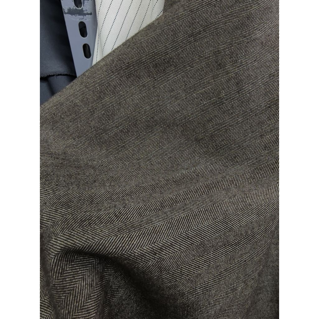 Bahan Kain Semiwool Herringbone Per 1/2m