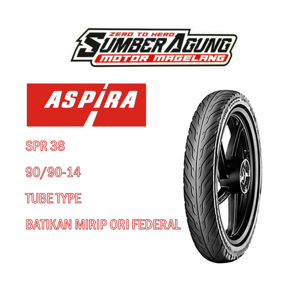 BAN BELAKANG BEAT VARIO ASPIRA 90/90-14 SPR38 BAN BIASA NON TUBELESS