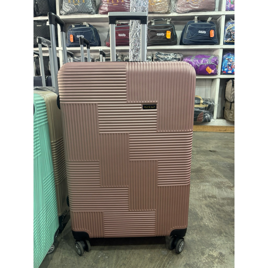 koper fiber polo villa jumbo ukuran 28 inci  antih pecah tahan air Roda 360 mutar