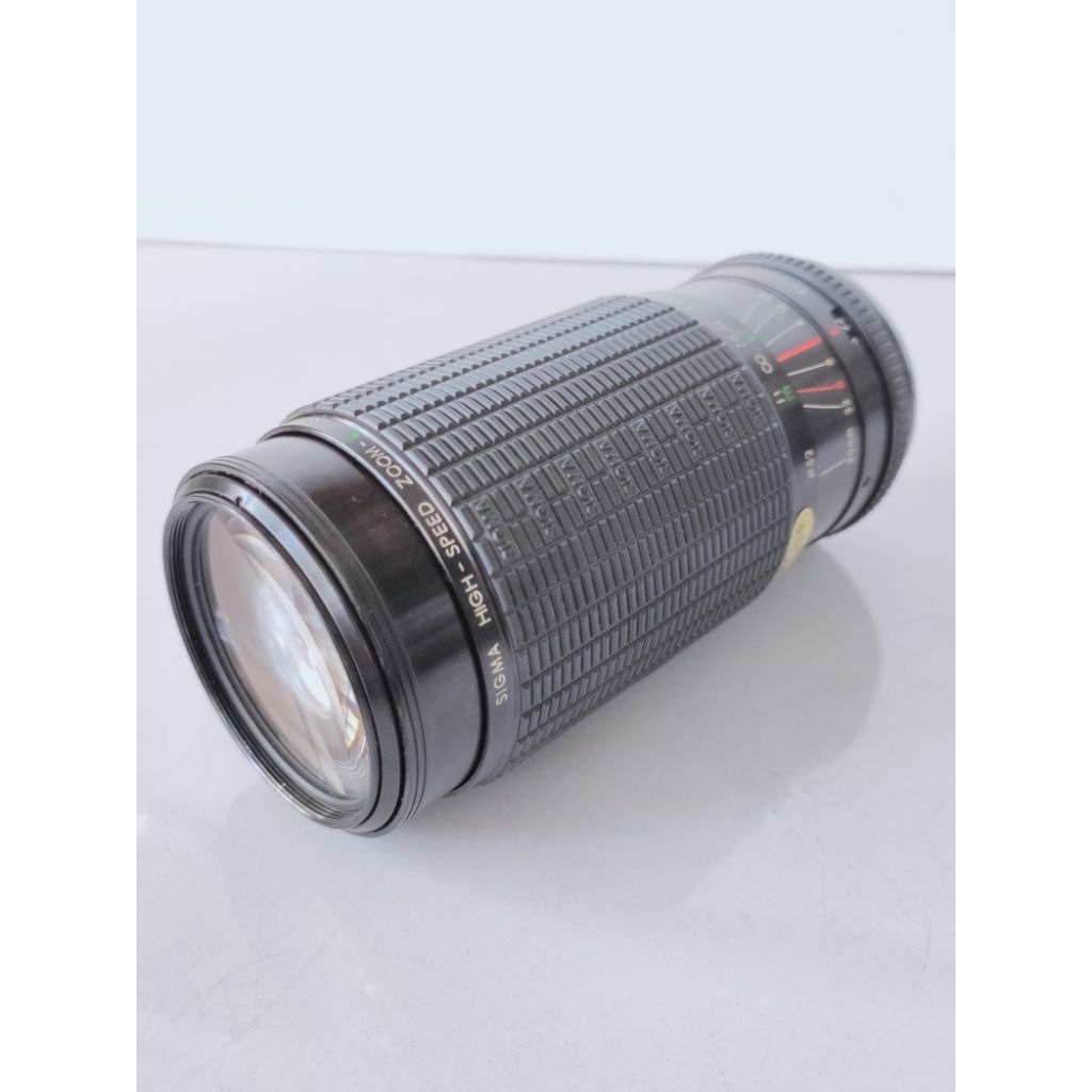 Lensa tele kamera SLR analog vintage Sigma High Speed Zoom lens for Contax 80-200mm 1:3.5-4 lensa ma