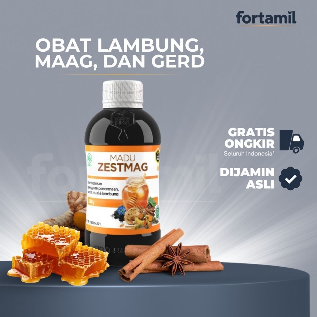 

Madu Zestmag Original Obat Maag Gerd Asam Lambung Herbal