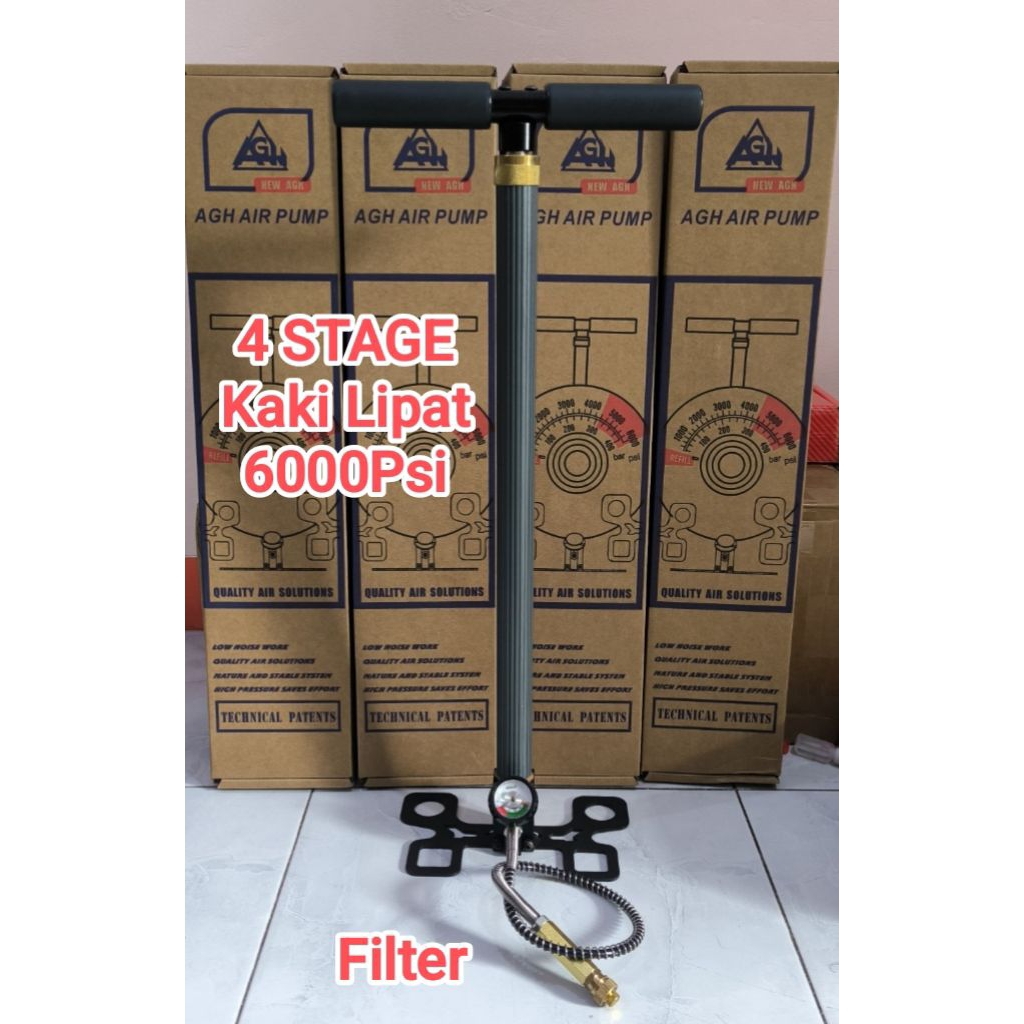 4 Stage 6000psi Kaki Lipat, Pompa PCP 4 Stage 6000 Psi Kaki Lipat, Pompa PCP 4 Stik Import
