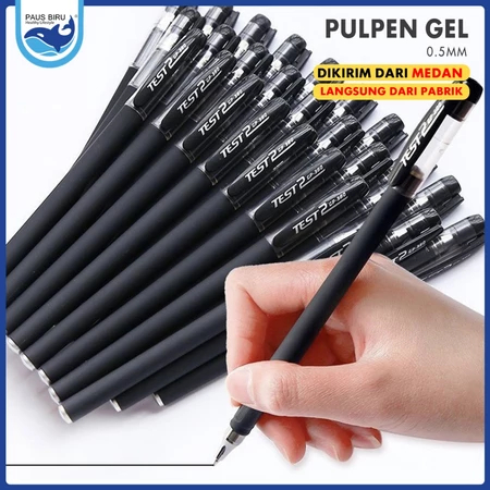 

Toppercake51- Gel Pen Pulpen Gel Tabung Jarum Penuh 3 Warna 0.5mm 1 PCS
