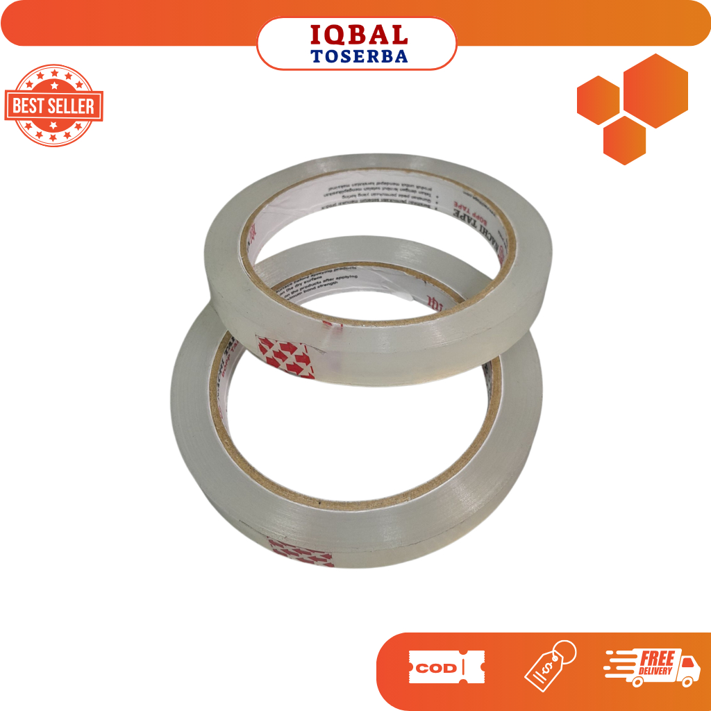 

Selotip Isolasi Nachi Lakban Bening Kecil 12mm x 72