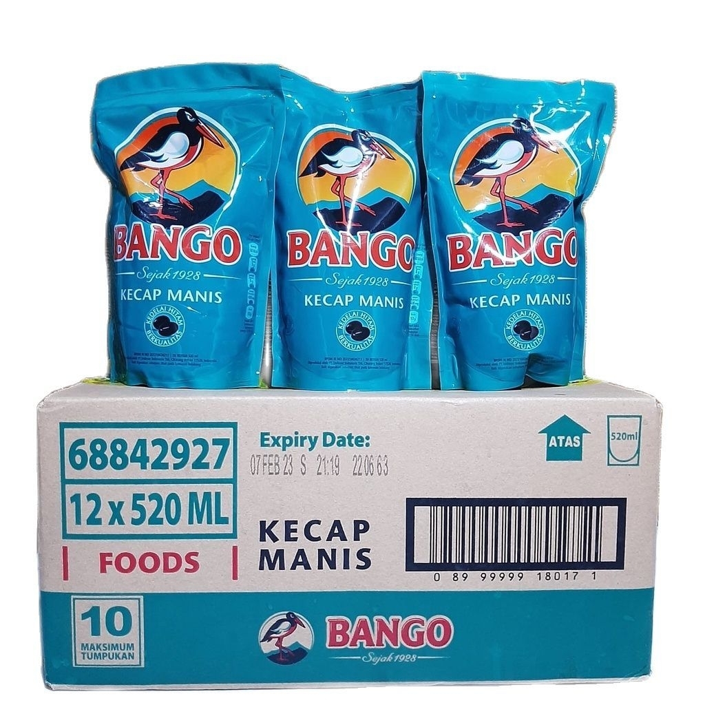 

1 dus kecap bango 520 mil isi 12 pcs