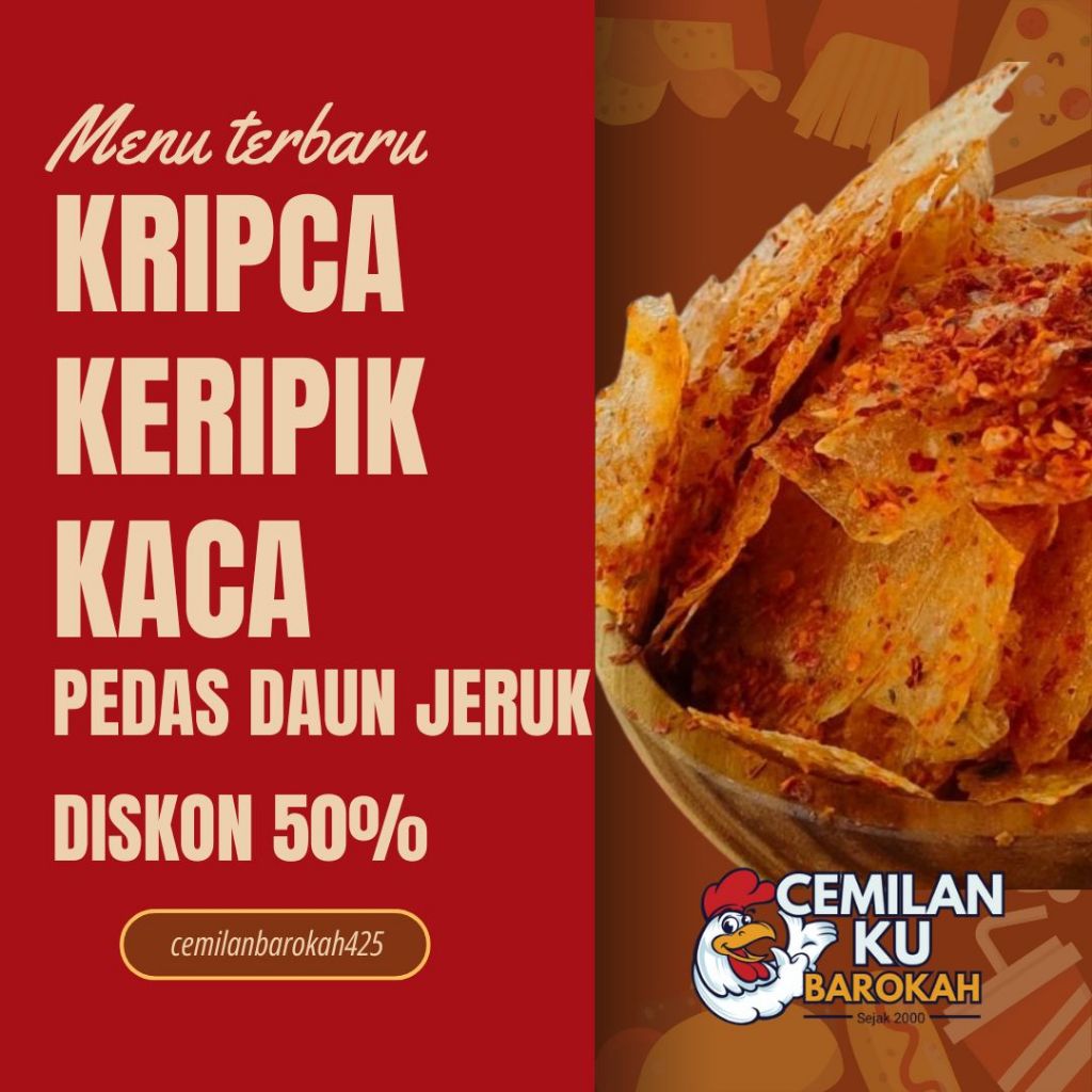 

Keripik Kaca Pedas Daun Jeruk Dan Original Gurih 500gr- Snacks - Food Camilan Viral