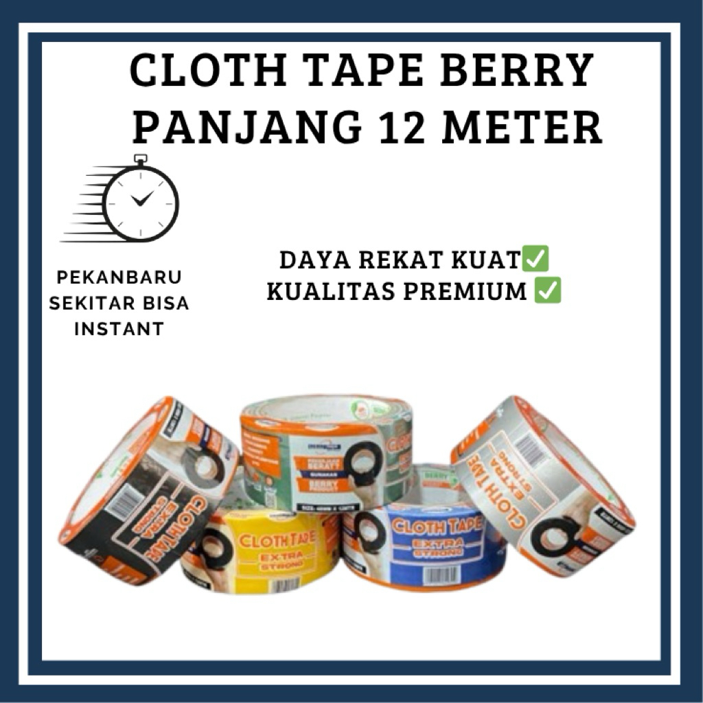 CLOTH TAPE BERRY-LAKBAN JILID MERK BERRY - Lakban Jilid Murah