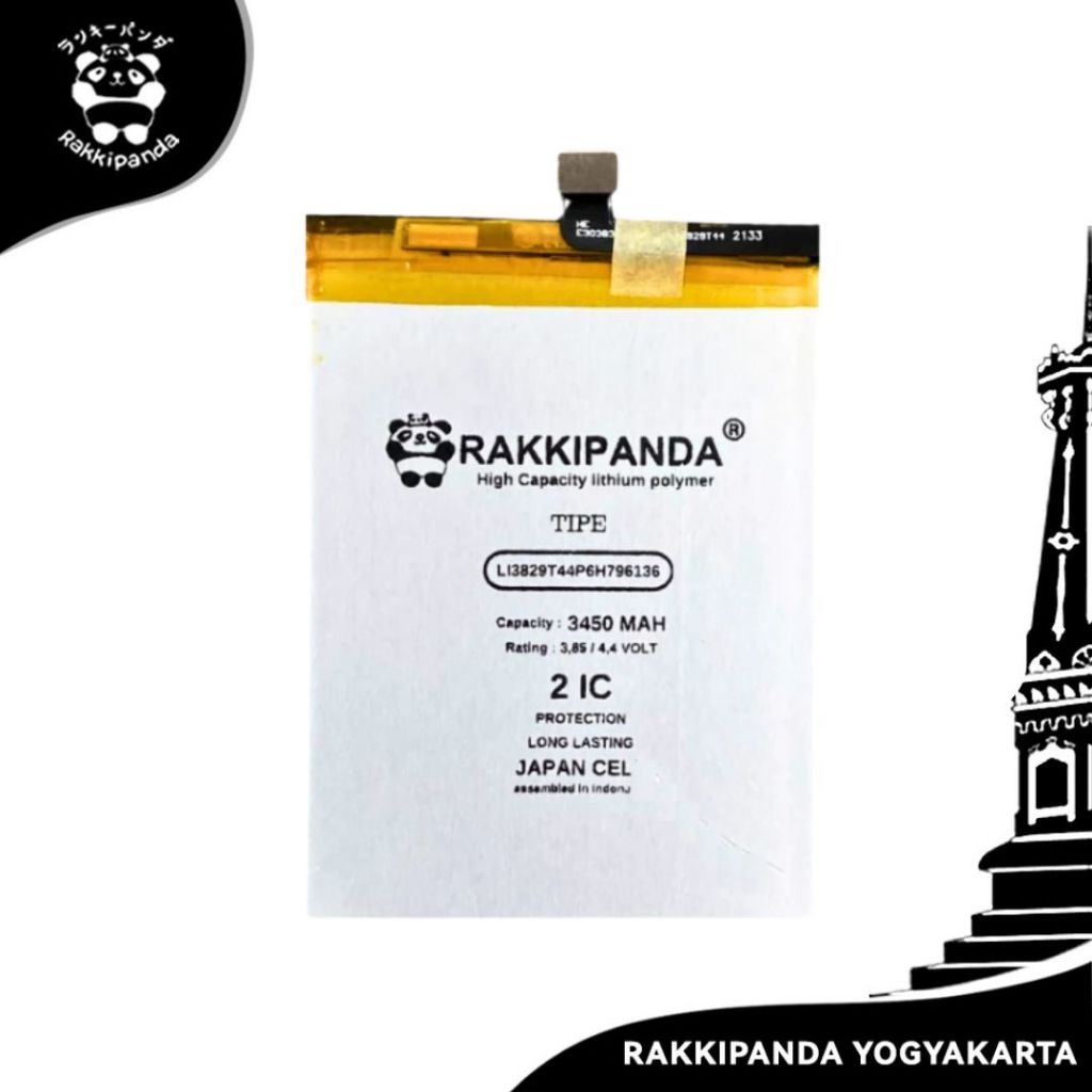 Baterai HP Rakkipanda LI3829T44P6H796136 ZTE Nubia Z17 Mini / ZTE Nubia Z11 Mini S Batre Bergaransi