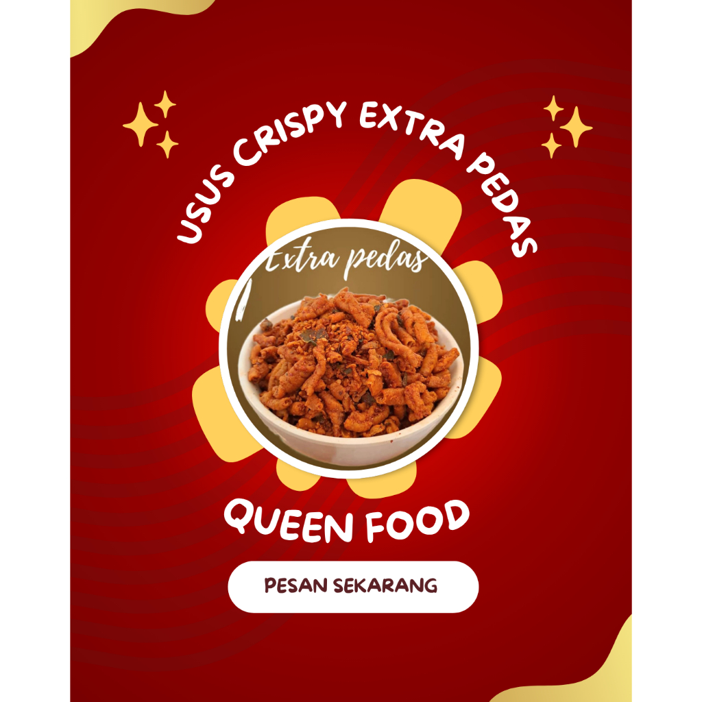 

Keripik Usus Crispy Cemilan Nagih EXTRA PEDAS | Berat 250Gr