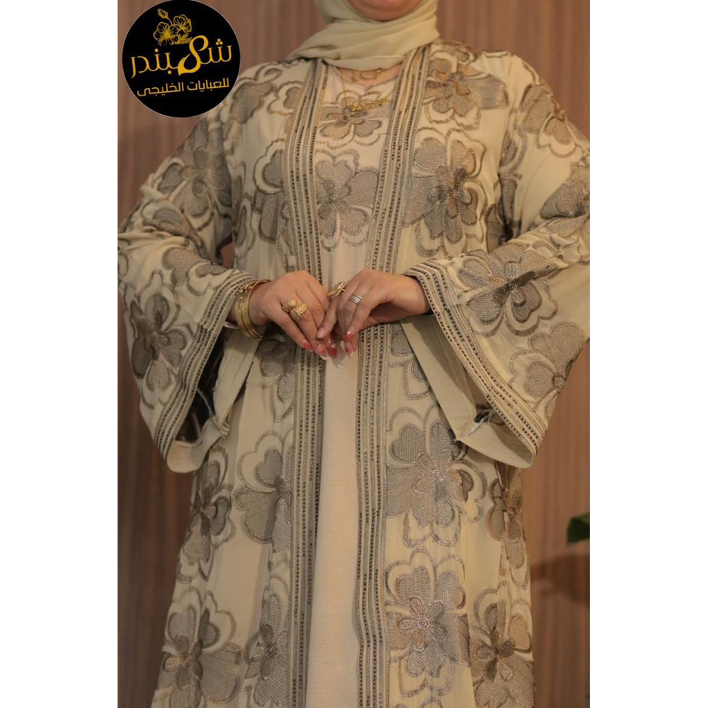 Abaya Wanita Dewasa Inner Outer Mesir Free Pashmina original Premium