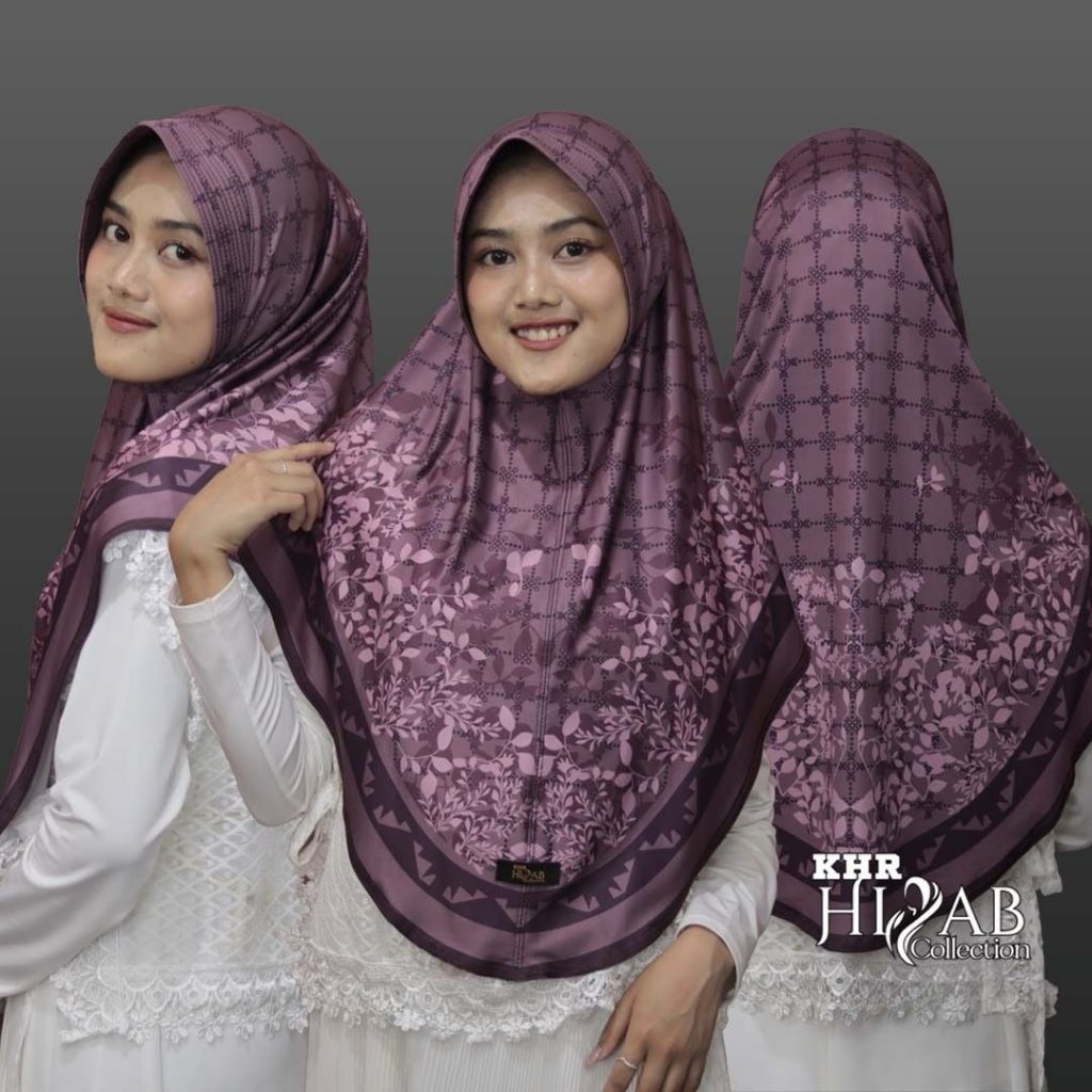 NISFA HIJAB - Bergo Motif Printing Jersey Premium