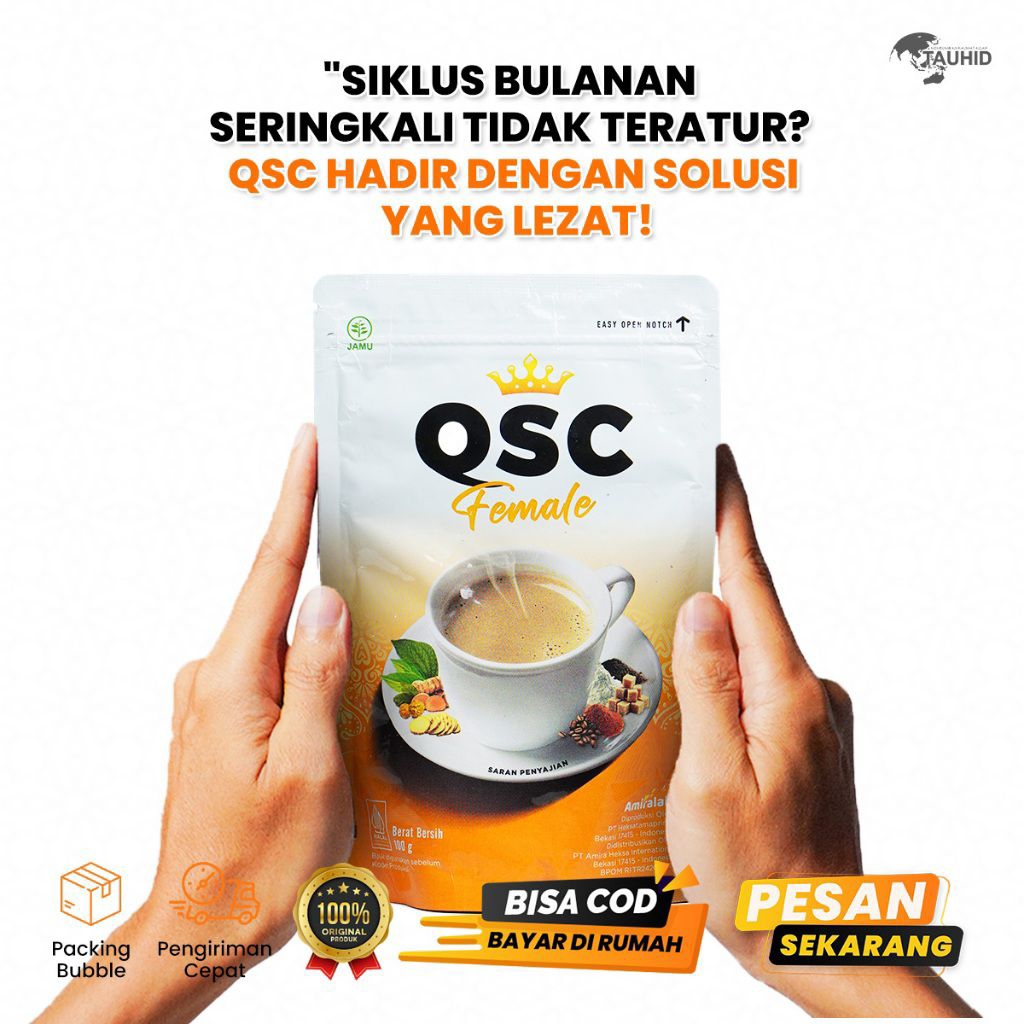 

QSC FEMALE COFFEE - Minuman Kopi Pelancar Menstruasi Wanita Herbal 100 Gr