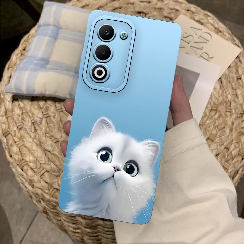 Best Sale Softcase Hp Oppo A5 5G Casing Hp Oppo A60 2024 Terbaru - Softcase Karet Fashion Kucing