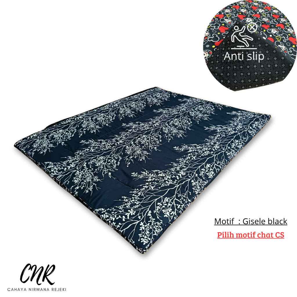 Kasur lantai gulung jumbo, bisa untuk 2 orang dewasa ukuran 150x200 tebal 4cm isi busa Royal Foam em