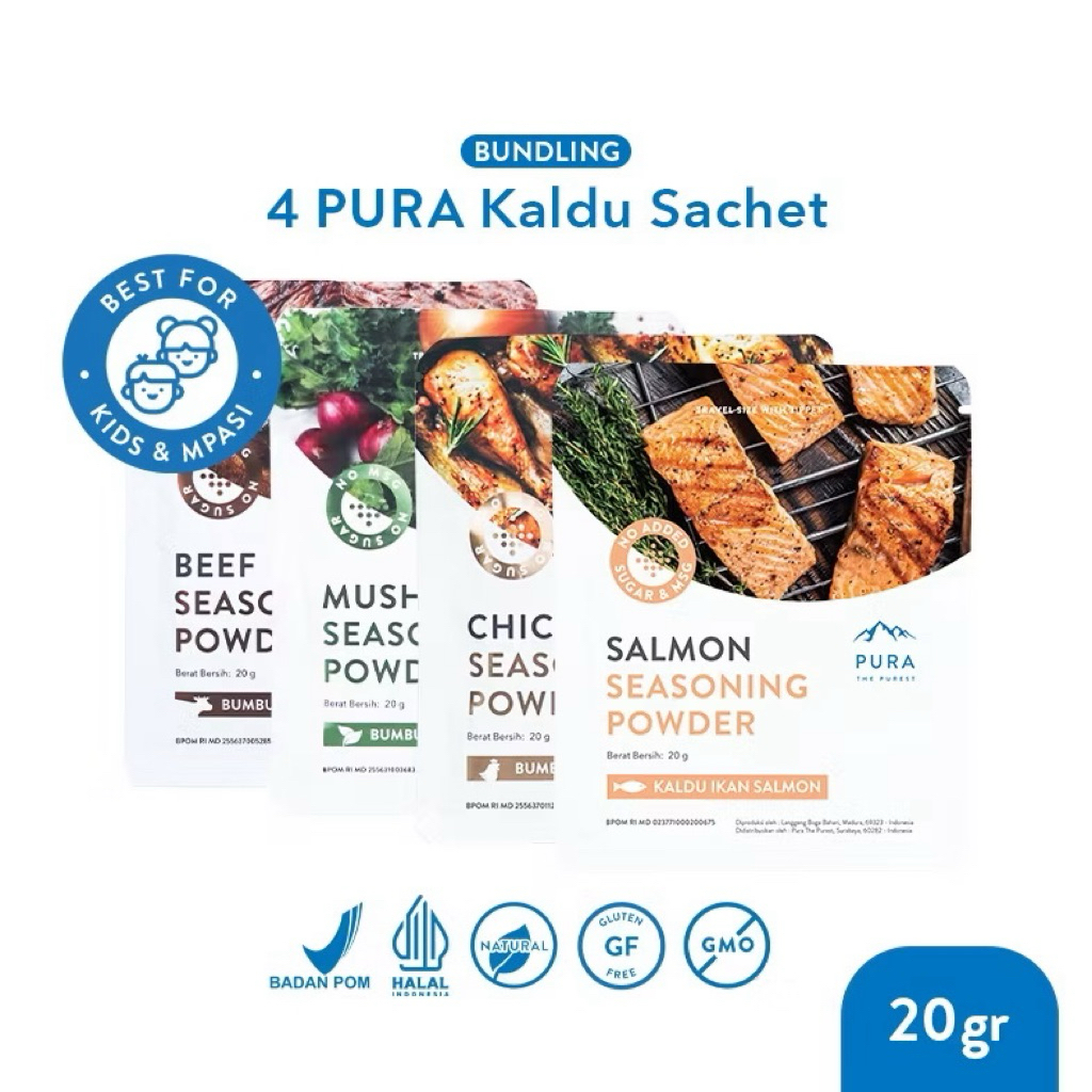 

KALDU SEHAT NATURAL TANPA MSG ( KALDU AYAM KALDU JAMUR KALDU SAPI )20gr - PURA