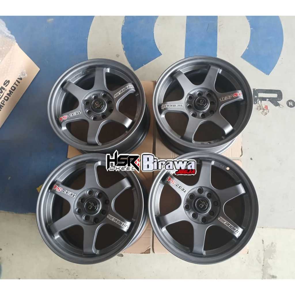 Velg TE37 R15 Lebar 7 Pelek Mobil Velg Mobil TE37 Ring 15 Brio Agya Avanza Jazz Mobilio