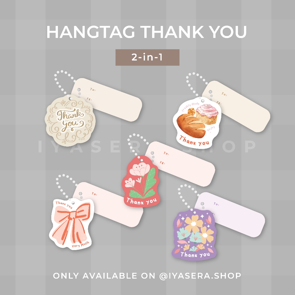 

Thank You Hang Tag / Gift Tag / Gantungan Ucapan Lucu