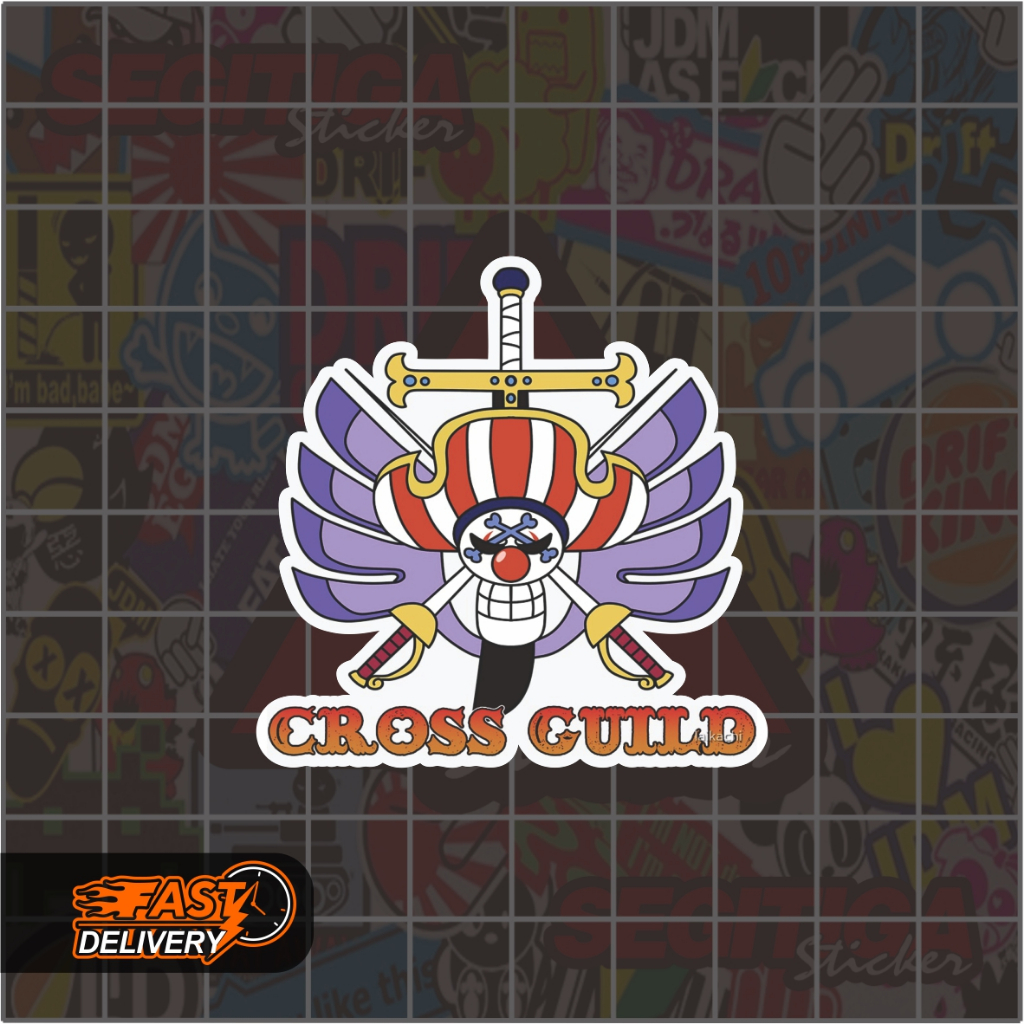 

Sticker Cross Guild Ukuran 5 x 5 Cm