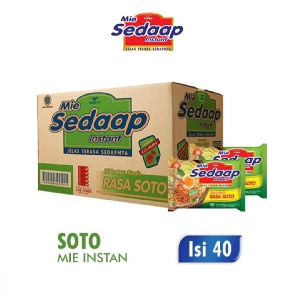 

SEDAAP SOTO | KARTON/ KARDUS | 40 Pcs
