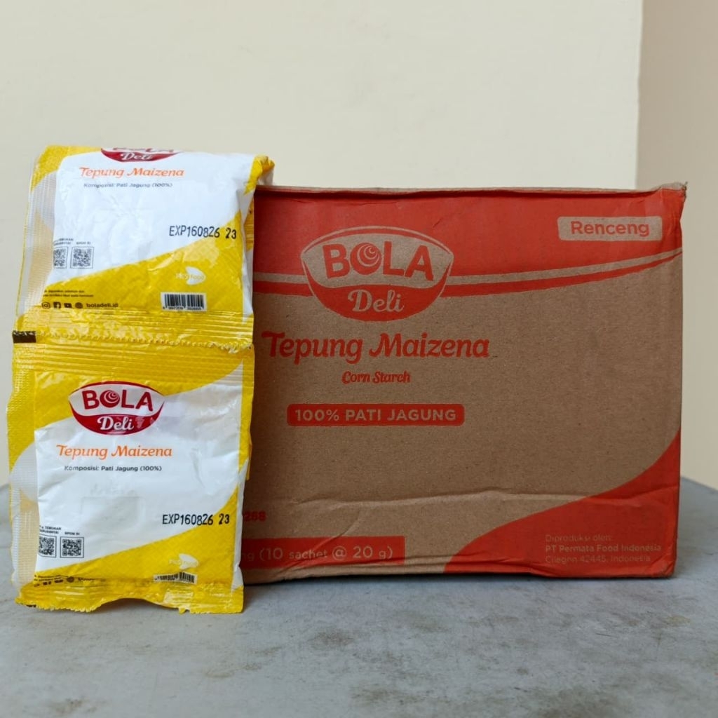 

tepung maizena bola deli kemasan sachet