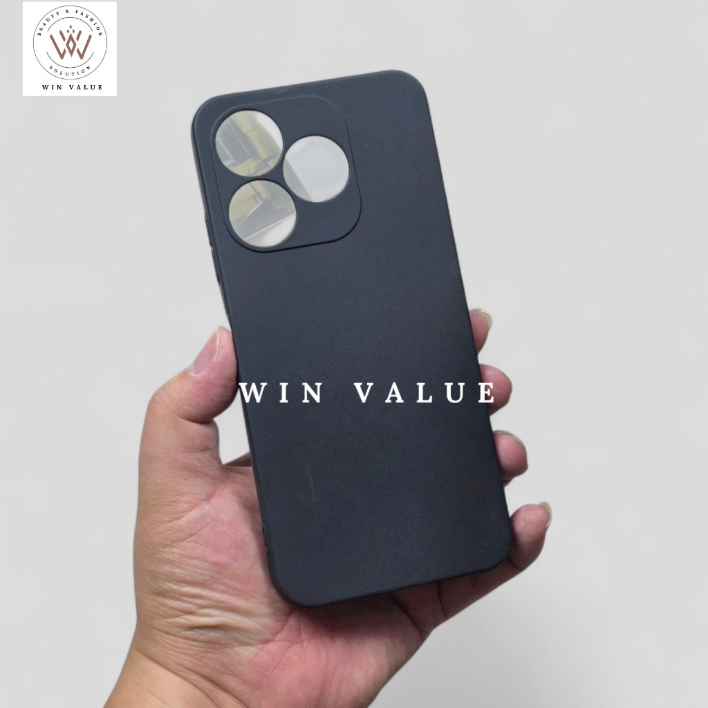 Itel Villaon V40S Macaron Square Edge / Case Liquid Square Black Itel Villaon V40S