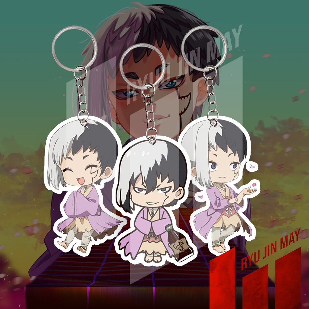 Gantungan Kunci / Keychain / Gantungan HP - Dr. Stone - Gen Asagiri