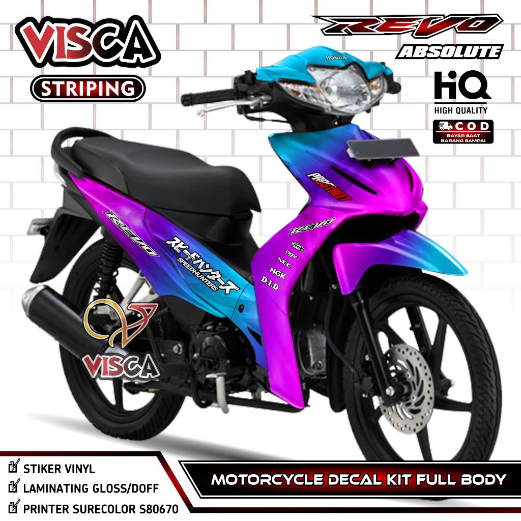 Decal Revo Absolute 110 Full Body - Stiker Revo Absolute 110 Full Body - Dekal Revo Absolute 110 Ful