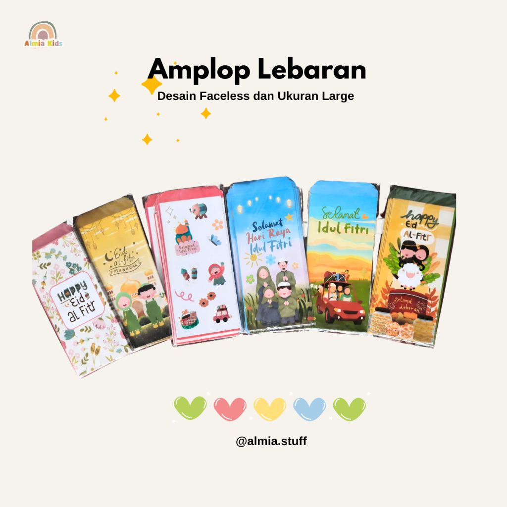 

Amplop Lebaran 2025 Isi 5 Pcs Faceless Design Ukuran Large Uang Tidak dilipat