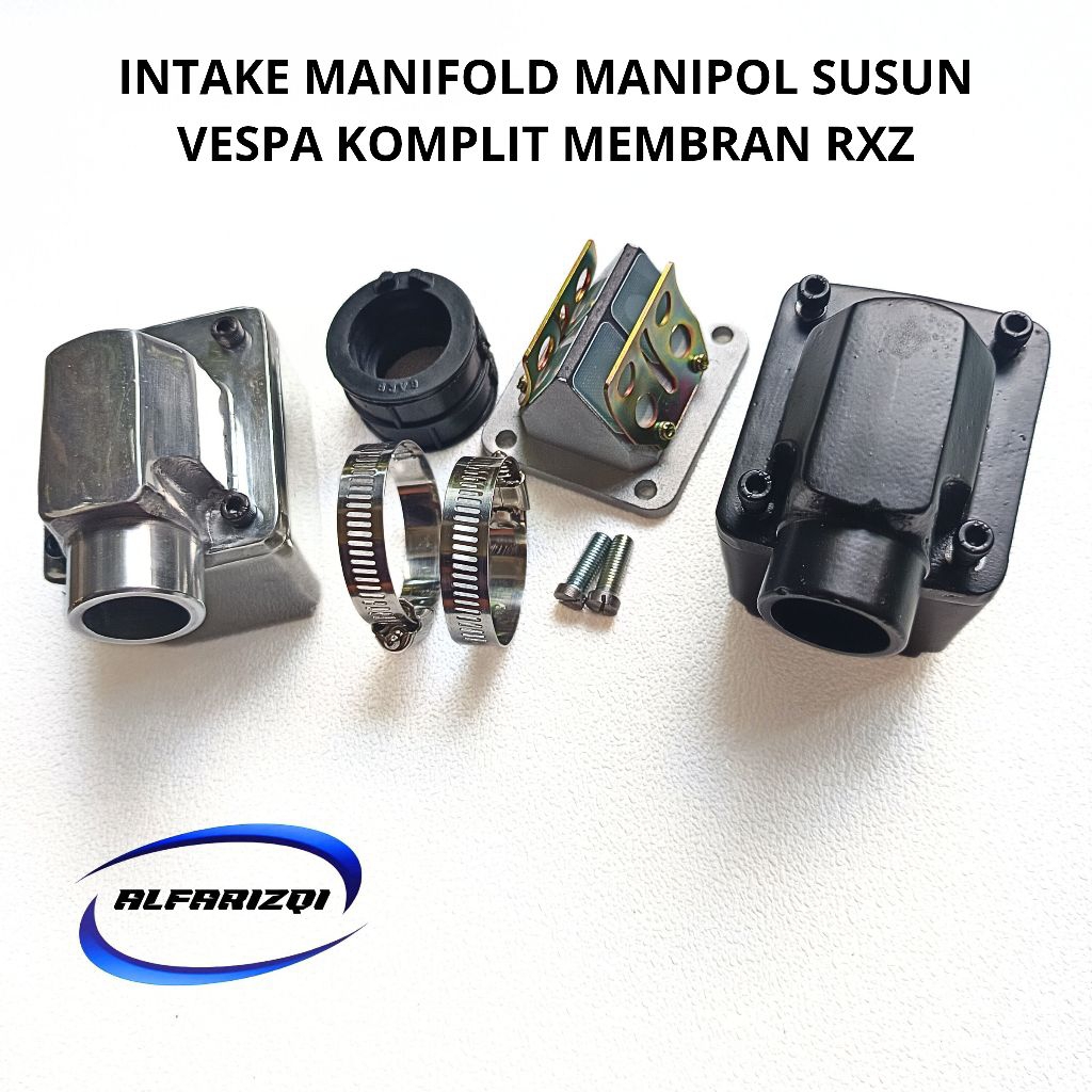 INTAKE MANIFOLD MANIPOL SUSUN VESPA KOMPLIT MEMBRAN RXZ