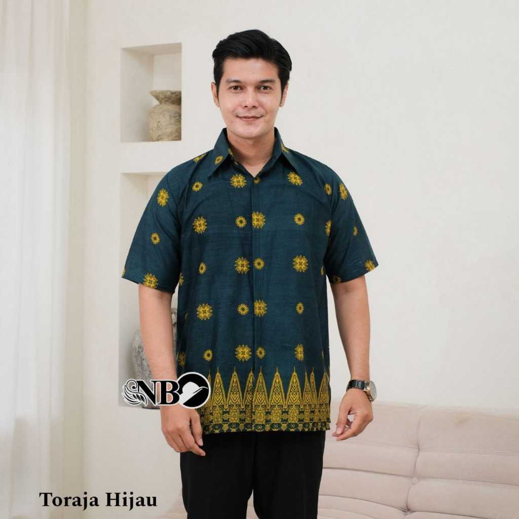Batik Toraja - Kemeja Batik Lengan Pendek Pria