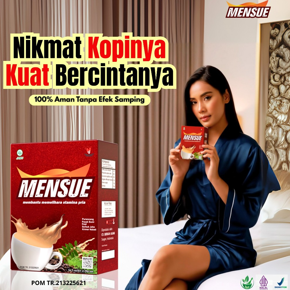 

KOPI MENSUE - Kopi Stamina Pria Menambah Lebih Lama Durasi BPOM Original Coffe MENSUE