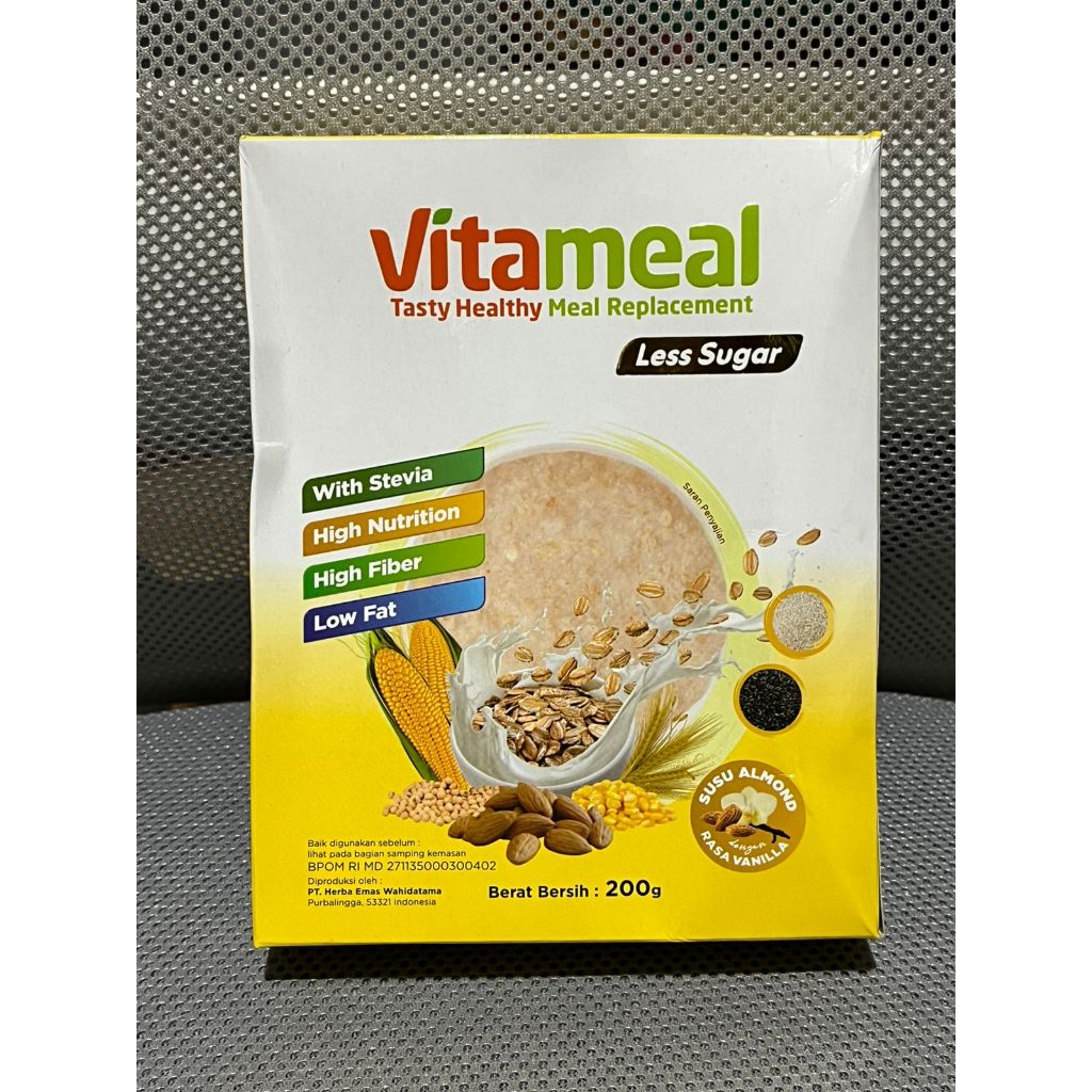 

Vitameal Tasty Healthy Meal Replacement Less Sugar Bebas Kolestrol & Hipertensi 200Gram