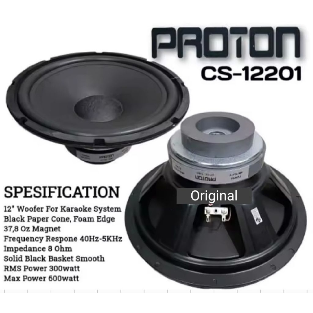 Speaker 12 inch Proton CS-12201 600 Watt Double Magnet