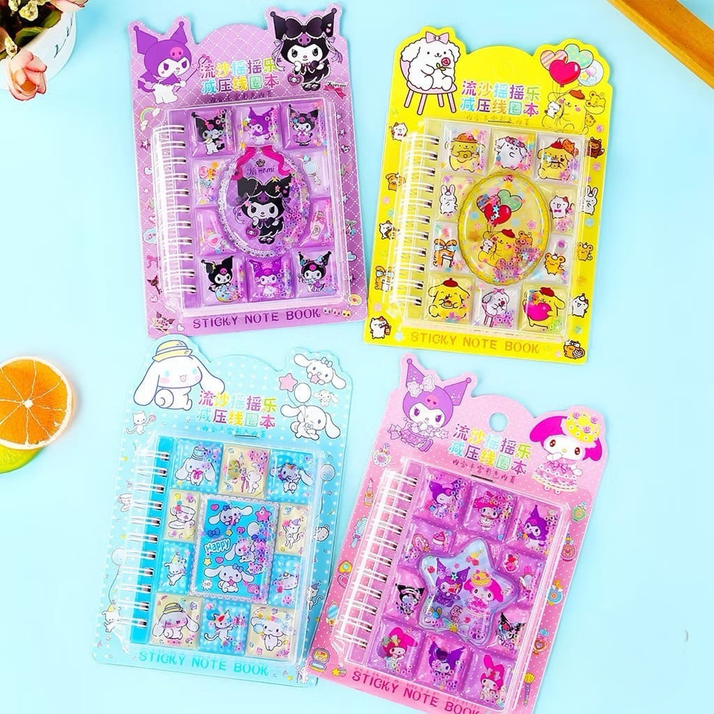 

Note Book Ring 3D Sticker Karakter Kuromi Mdelody DUNIA.UNIK