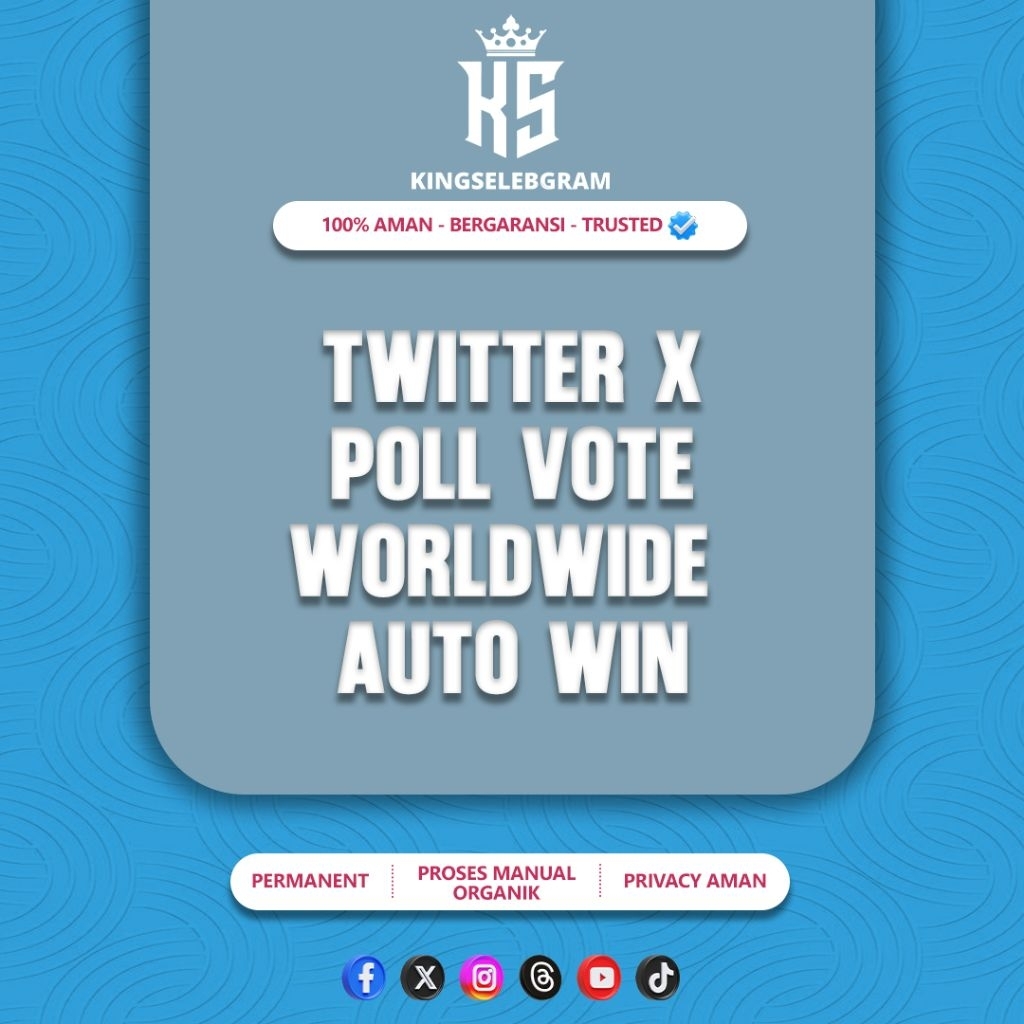 TWITTER X POLL VOTE HIGH QUALITY AUTO WIN BERGARANSI