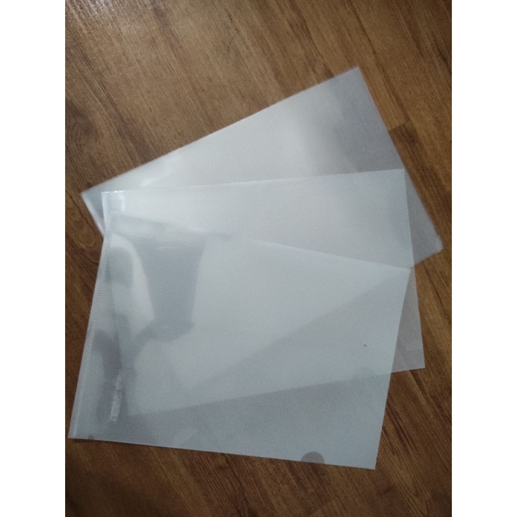 

map plastik transparan map L A4 dan F4 12 lembar