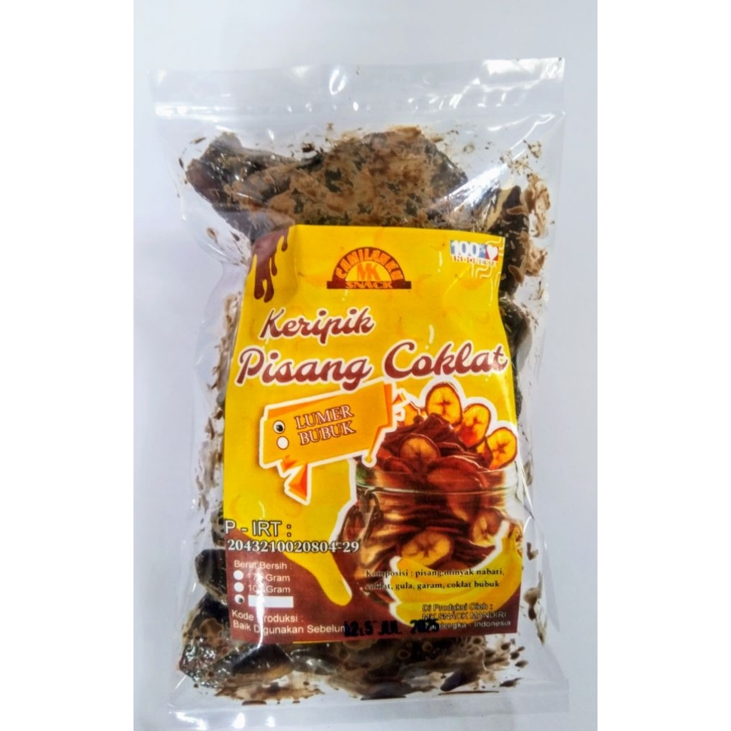 1kg keripik pisang coklat lumer