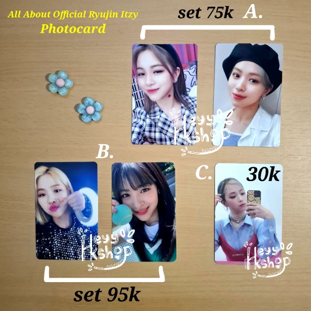 JYP Entertainment All About ITZY Ryujin Photocard [Crazy in Love, No Bad Days NBD March Maret, Augus