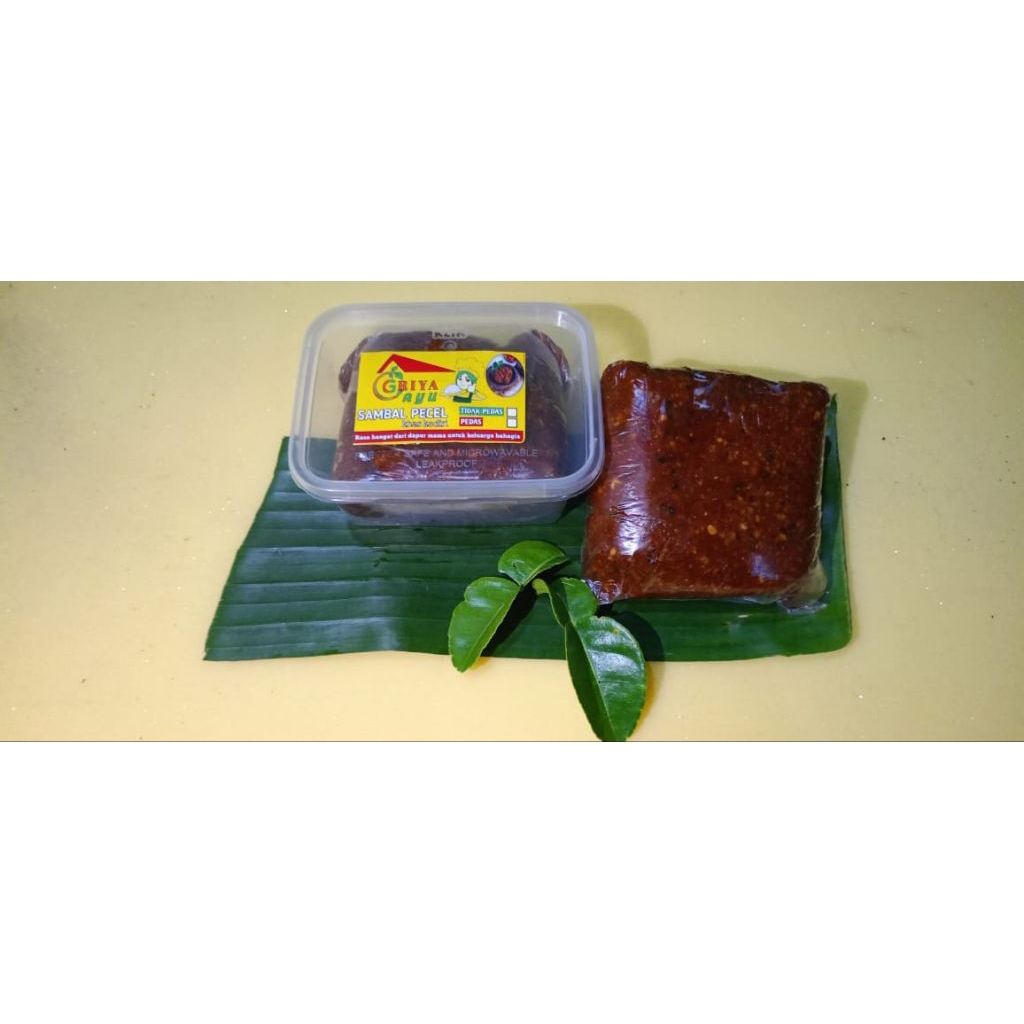 

SAMBEL PECEL GRIYA AYU, Sambel Pecel khas kediri, kemasan thinwall, berat 250 gram, tanpa pengawet dan msg