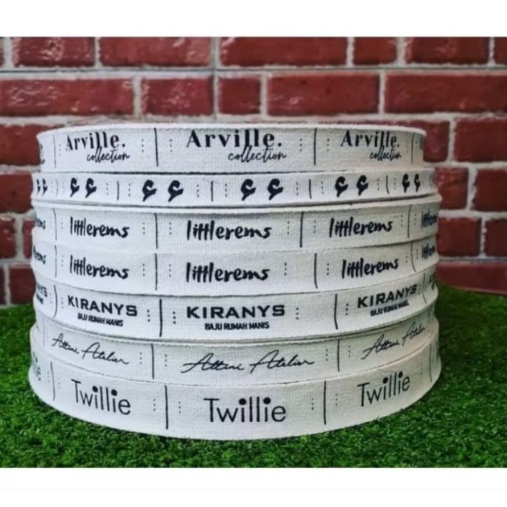 

Label Piterban Lokal 15M 1 Warna Custom,Label Baju,Label pakaian,Label Hijab